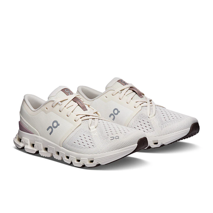 Tenis On Cloud X 4 Mujer-Beige 4