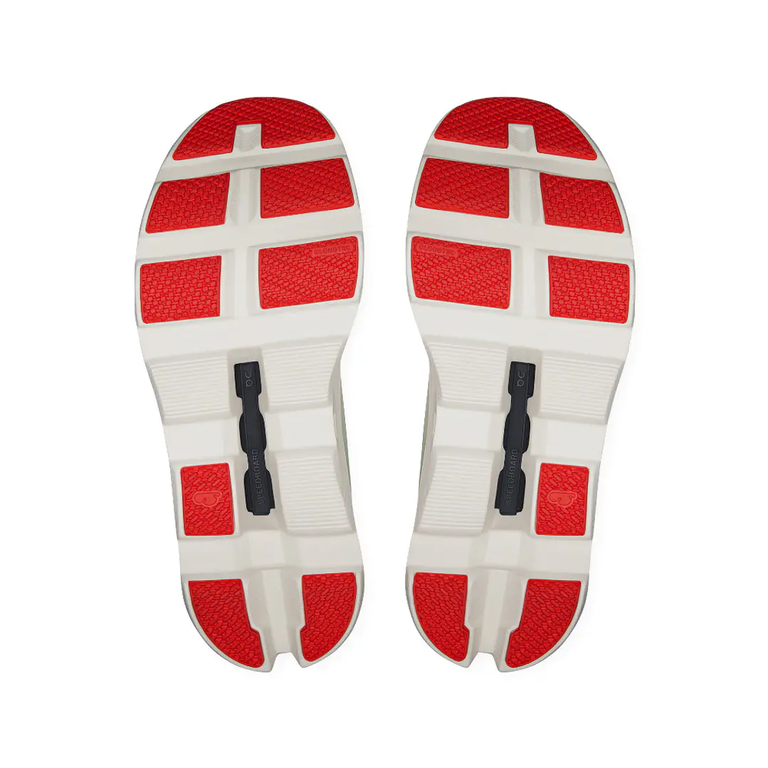 Tenis On Cloudmonster 1 Mujer-Beige/Verde 6