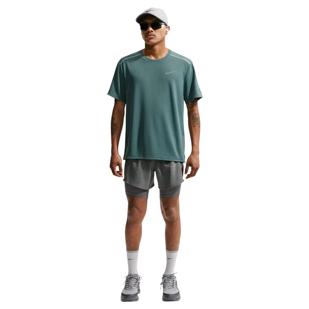 Camiseta Nike M Df Uv Miler Ss Hombre-Verde 3
