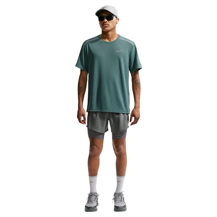 Camiseta Nike M Df Uv Miler Ss Hombre-Verde 3