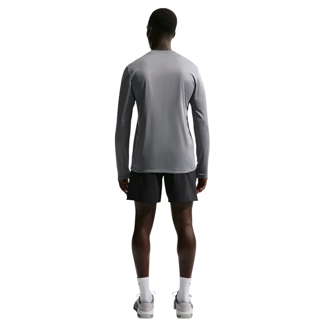 Camiseta Manga Larga Nike M Df Tee Std Ls Flex Hombre-Gris 4