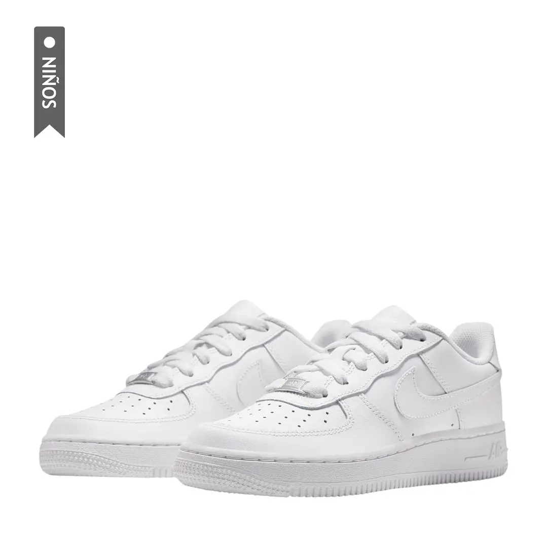 Tenis Nike Air Force 1 Le Bg Niño-Blanco 4