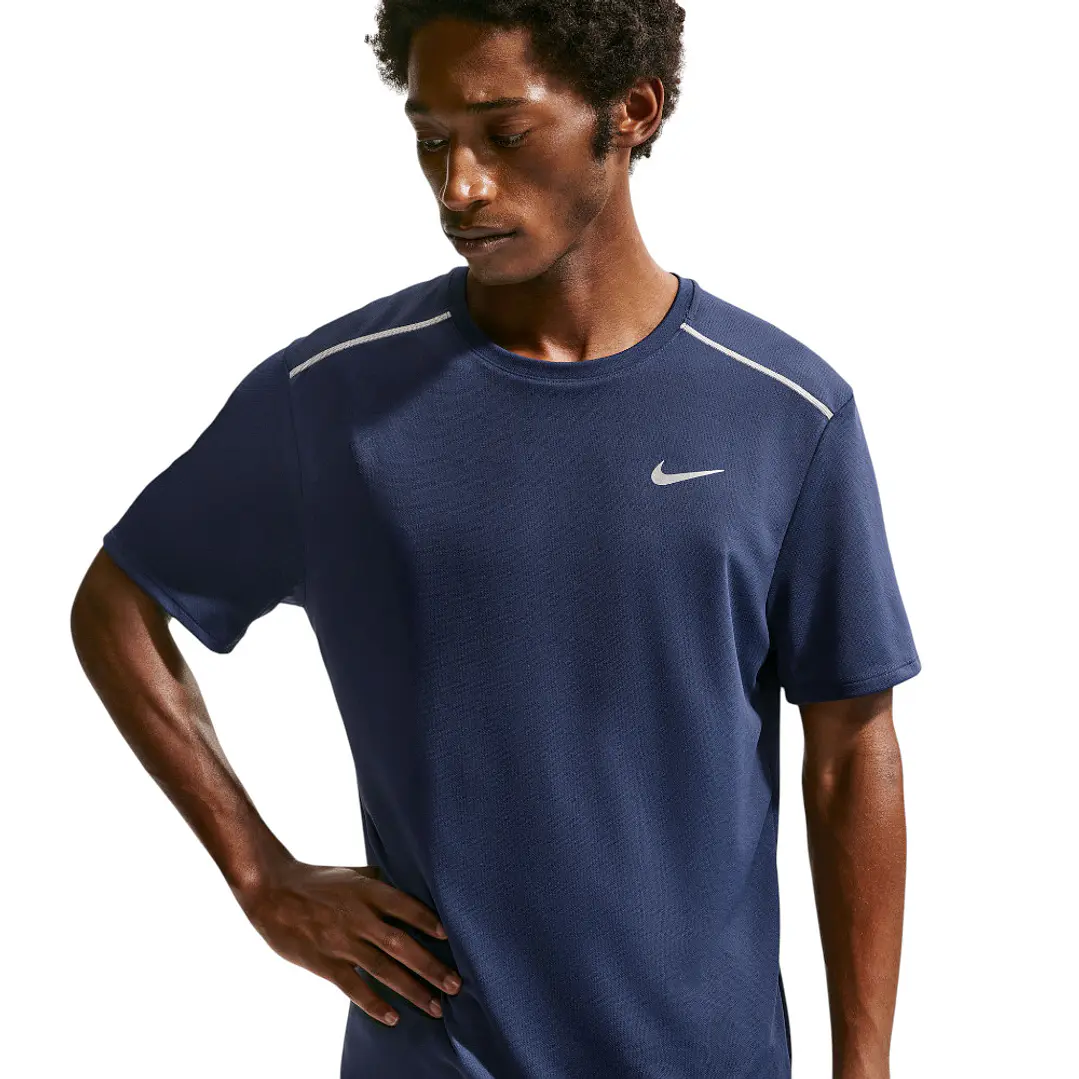 Camiseta Nike M Df Uv Miler Ss Hombre-Azul 1