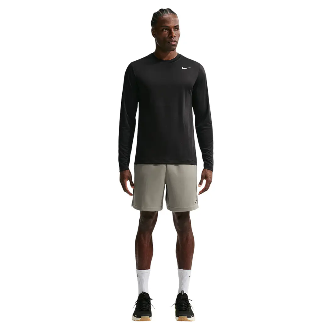 Camiseta Manga Larga Nike M Df Tee Std Ls Flex Hombre-Negro 3