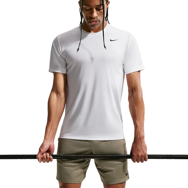 Camiseta Nike M Df Tee Std Flex Hombre-Blanco 1