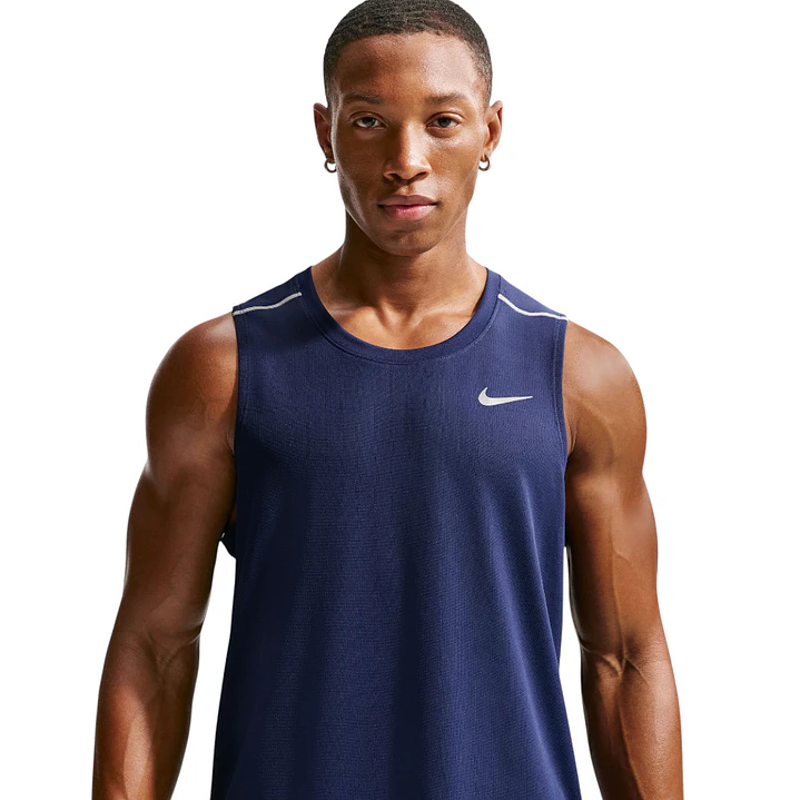 Camiseta Sin Mangas Nike M Df Miler Ta Top Hombre-Azul 1
