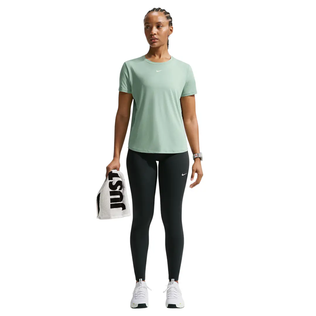 Camiseta Nike W One Classic Df Ss Top Mujer-Verde 3