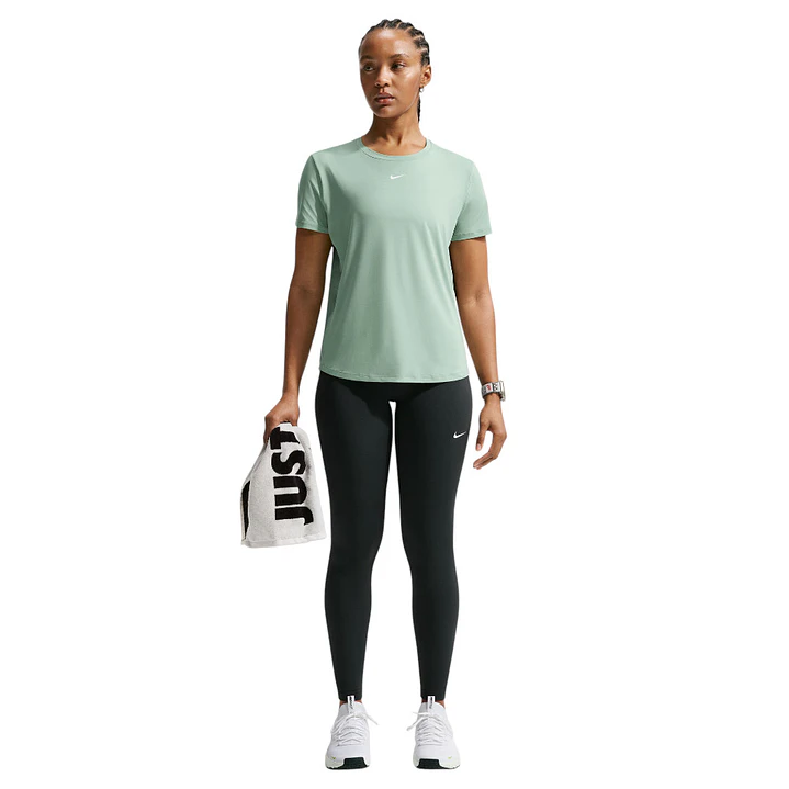 Camiseta Nike W One Classic Df Ss Top Mujer-Verde 3