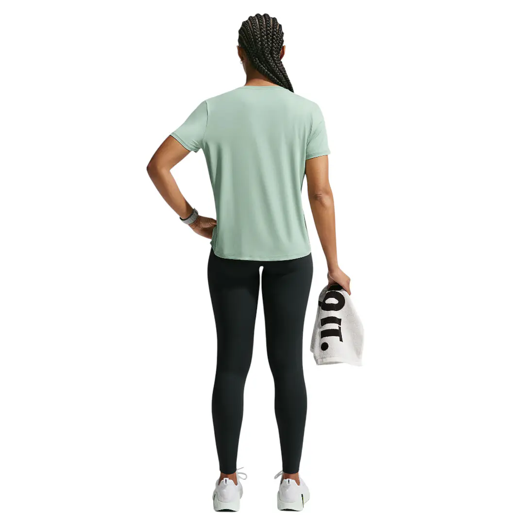 Camiseta Nike W One Classic Df Ss Top Mujer-Verde 4