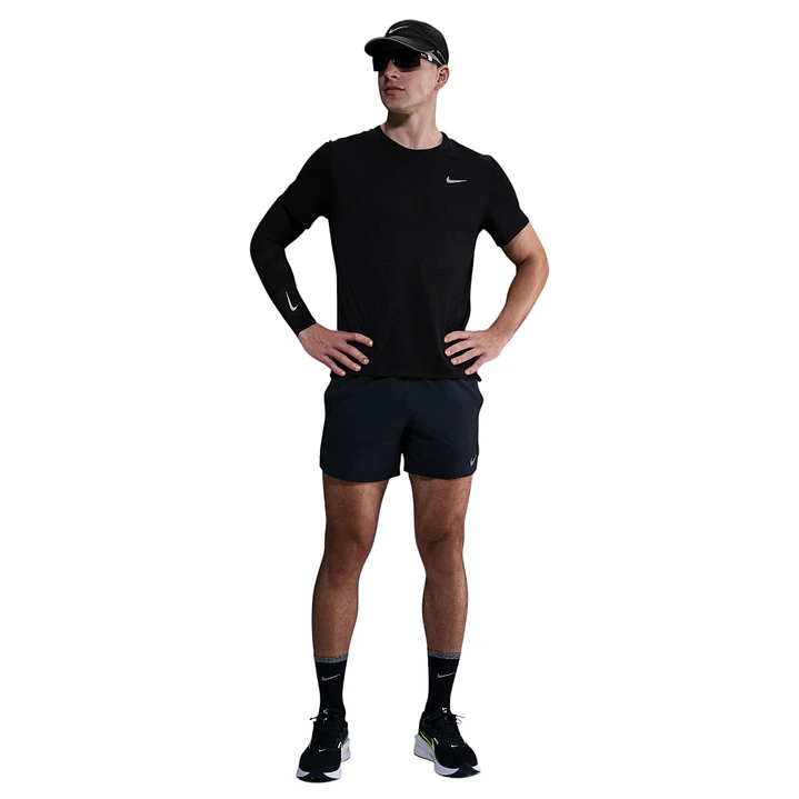 Camiseta Nike M Df Breathe Miler Ss Top Hombre-Negro 3