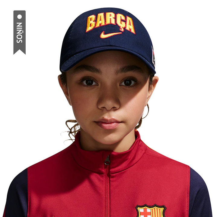Gorra Nike Fcb Y Club Cap Cttn 6P Us Niño-Azul 1