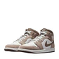 Tenis Nike Air Jordan 1 Mid Hombre-Blanco/Café - Miniatura 4