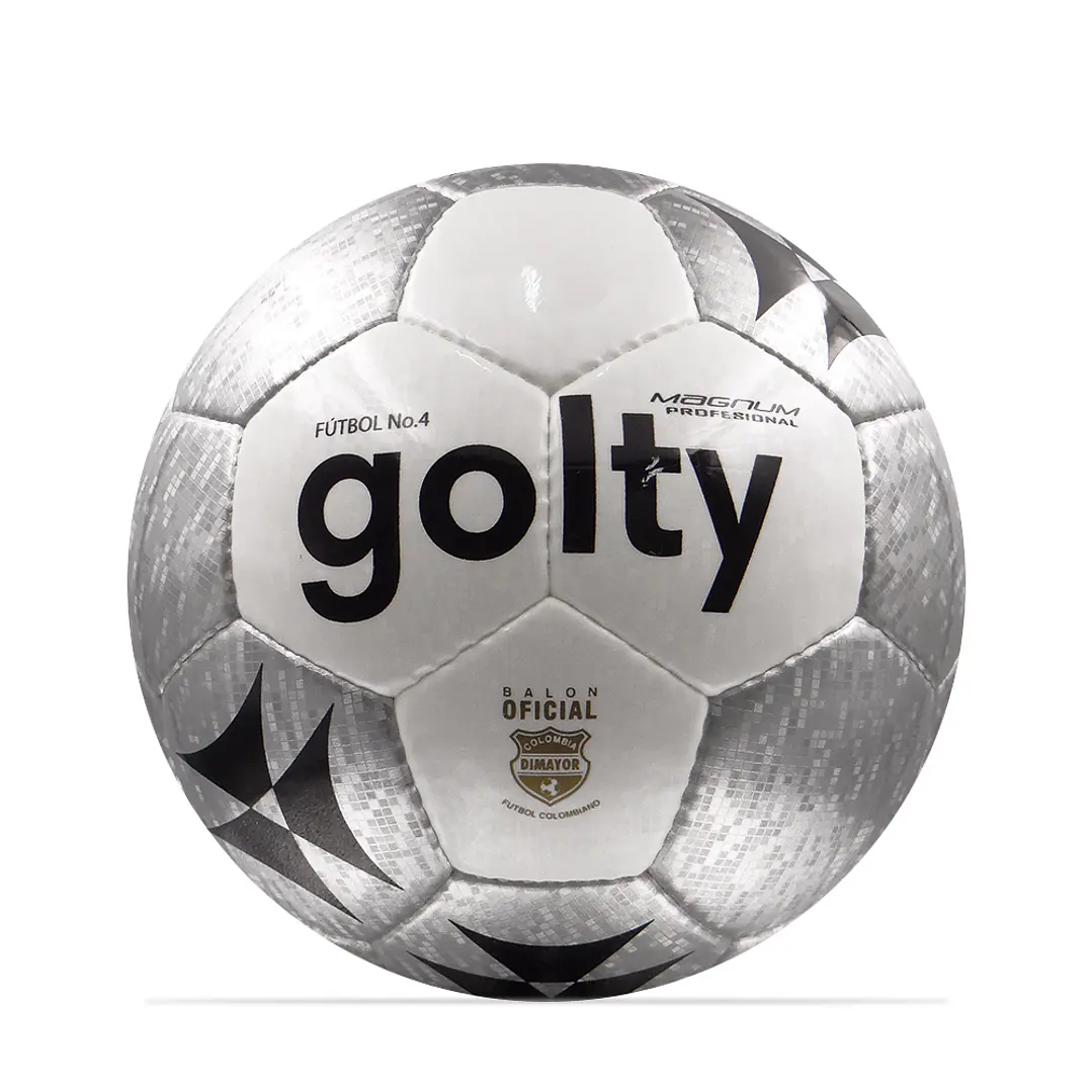 Balon Futbol Profesional Golty Magnum No.4-Gris Claro 1
