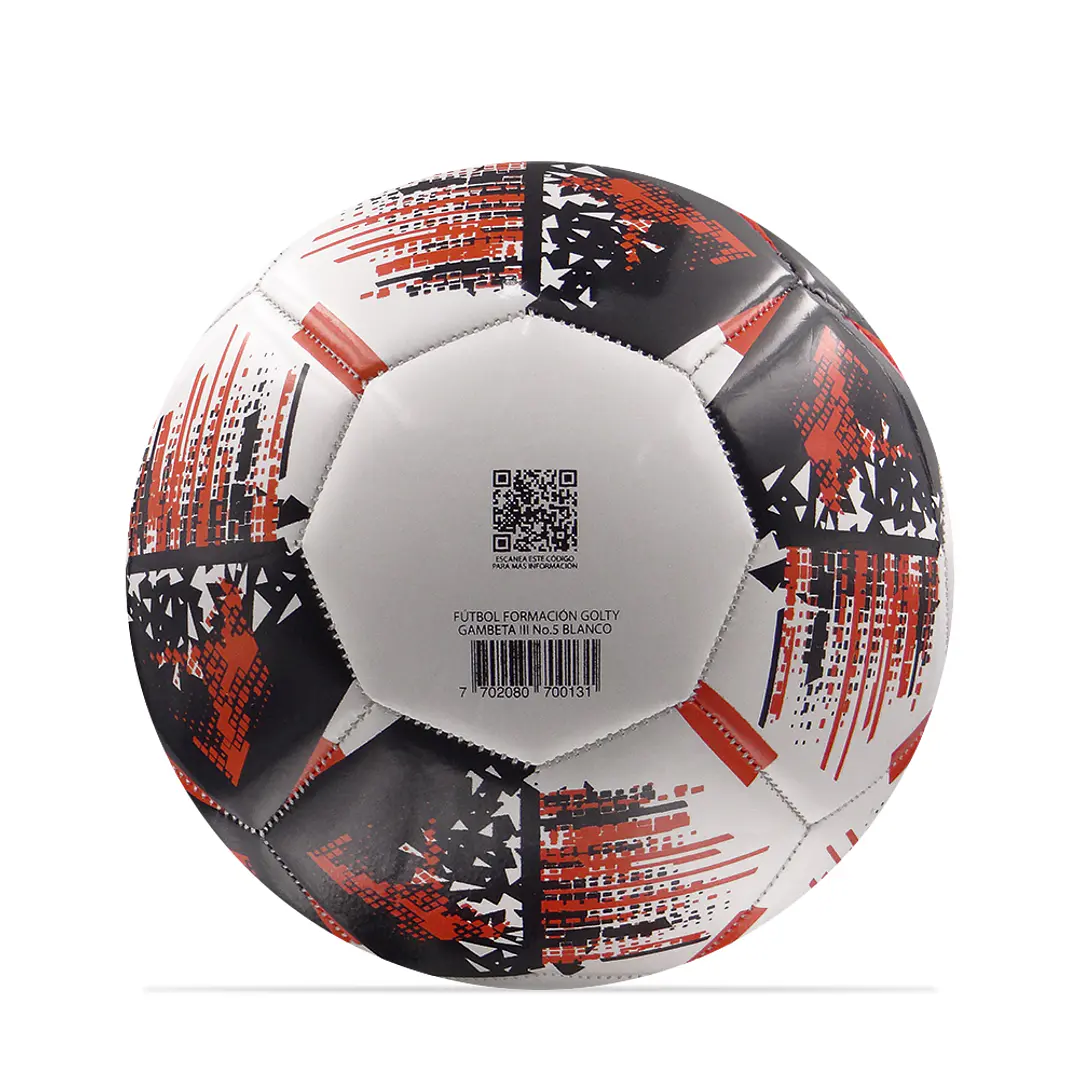 Balón Fútbol Golty Gambeta III No.5-Blanco/Negro 4