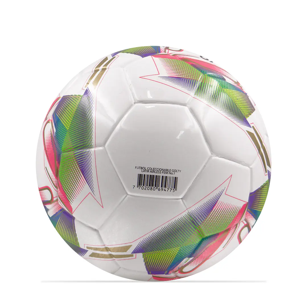 Balon Futbol Coleccionable Golty Latir Fem No.1-Multicolor 5
