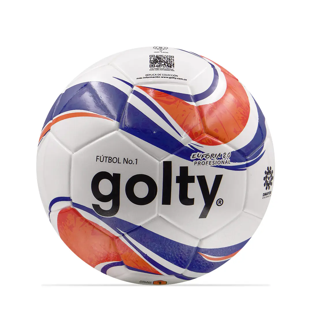 Balon Futbol Coleccionable Golty Euforia No.1-Blanco 1