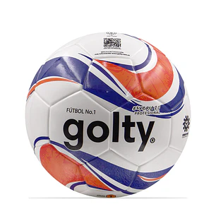 Balon Futbol Coleccionable Golty Euforia No.1-Blanco