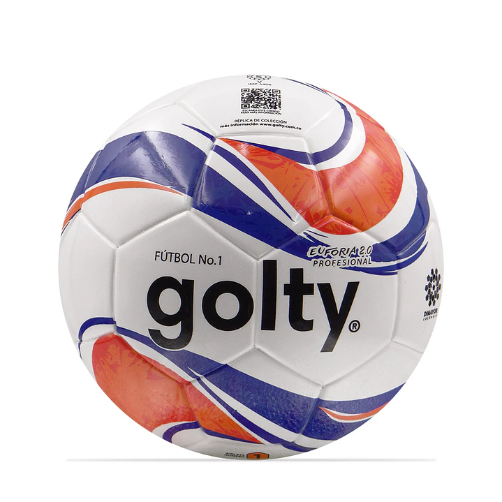 Balon Futbol Coleccionable Golty Euforia No.1-Blanco 1