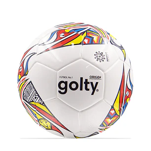 Balon Futbol Coleccionable Golty Origen No.1-Blanco