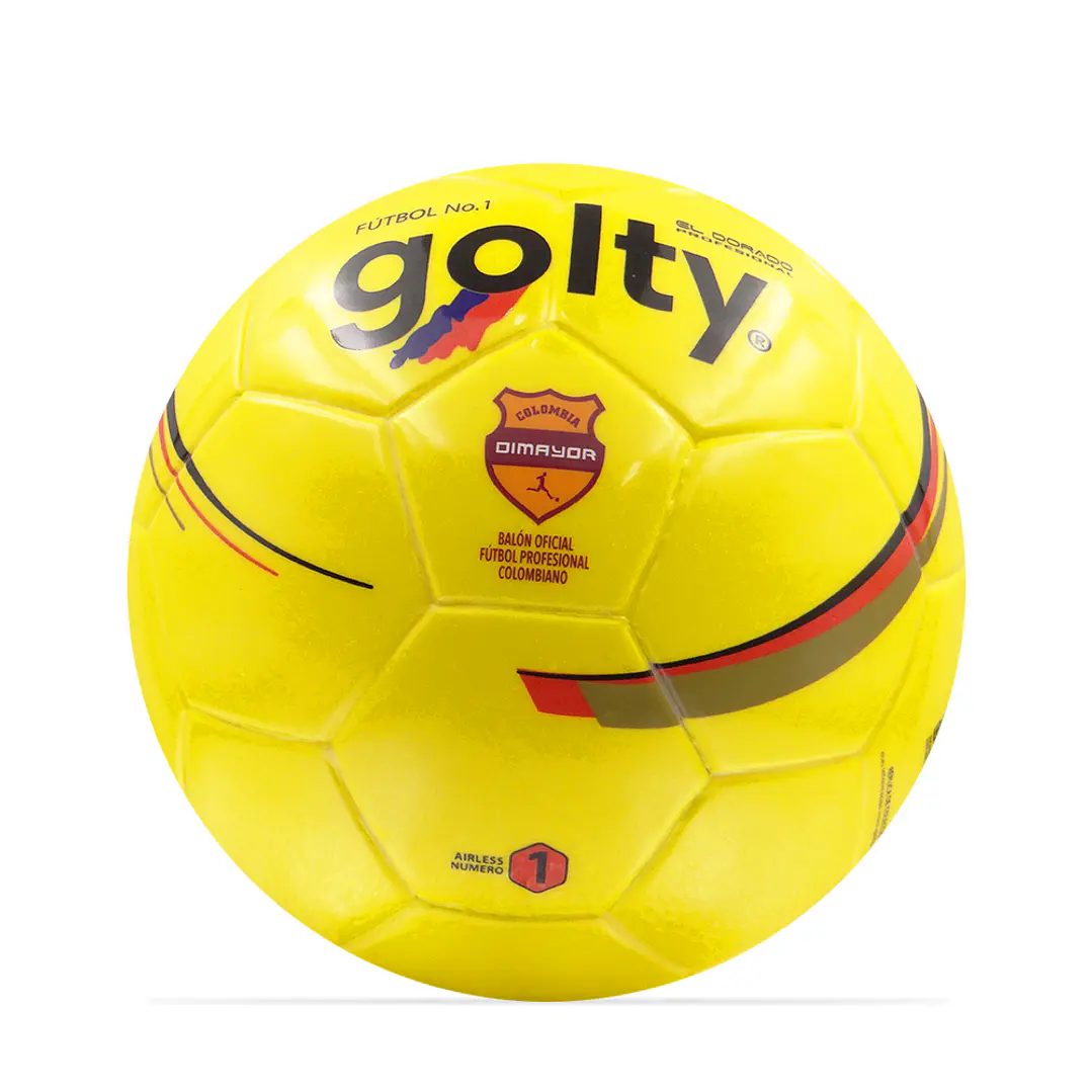 Balon Futbol Coleccionable Golty Dorado No.1-Amarillo 2