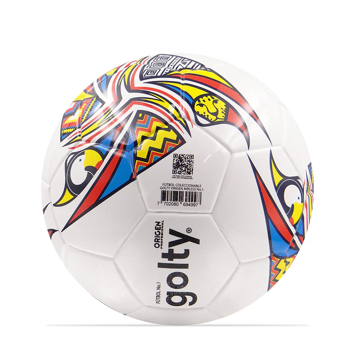 Balon Futbol Coleccionable Golty Origen No.1-Blanco 5