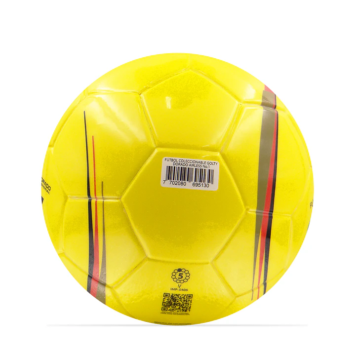 Balon Futbol Coleccionable Golty Dorado No.1-Amarillo 5