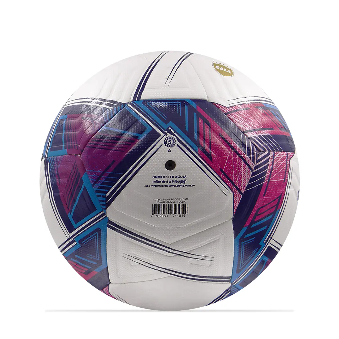 Balon Futbol Sala Pro Golty Elite Dualtech-Azul/Fucsia 4