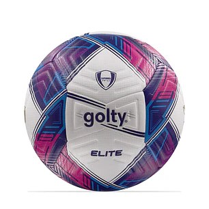 Balon Futbol Pro Golty Elite Dualtech No.3-Azul/Fucsia