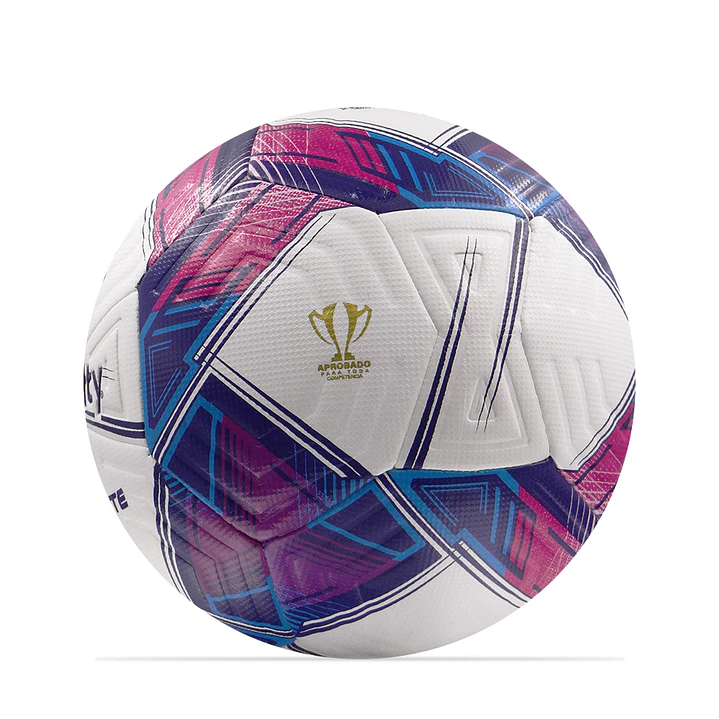 Balon Futbol Pro Golty Elite Dualtech No.3-Azul/Fucsia 2