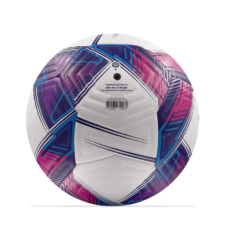 Balon Futbol Pro Golty Elite Dualtech No.3-Azul/Fucsia 4