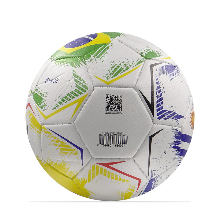 Balon Futbol Golty Latinos 2026 No.5-Blanco 5