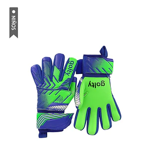 Guante Competencia Golty Pro Fingers Niño-Verde/Azul
