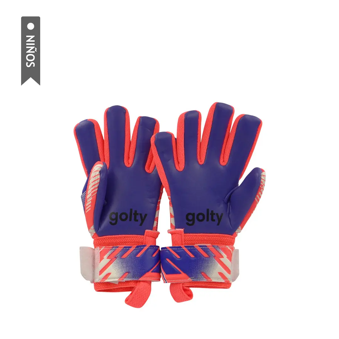Guante Competencia Golty Pro Fingers Niño-Rojo/Gris 2