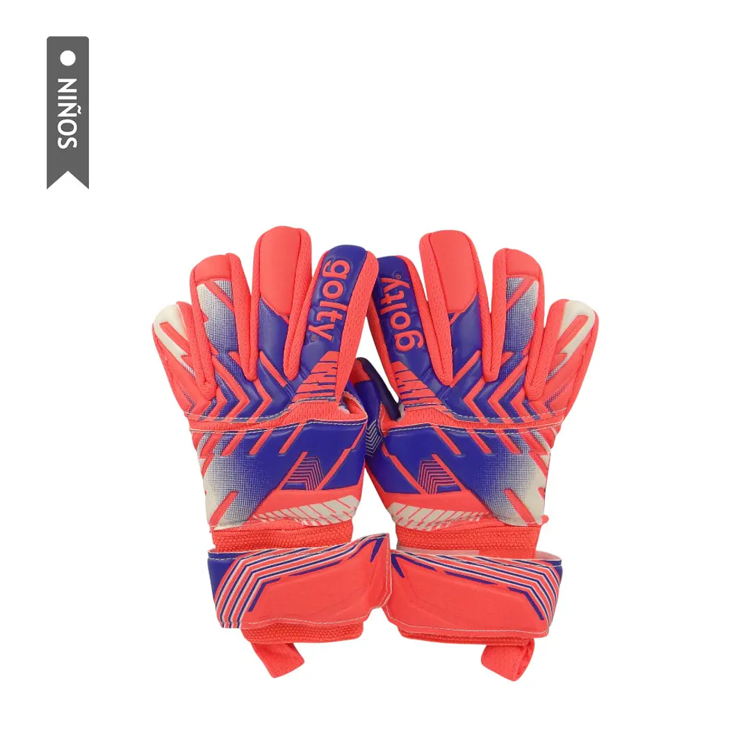 Guante Competencia Golty Pro Fingers Niño-Rojo/Gris 3