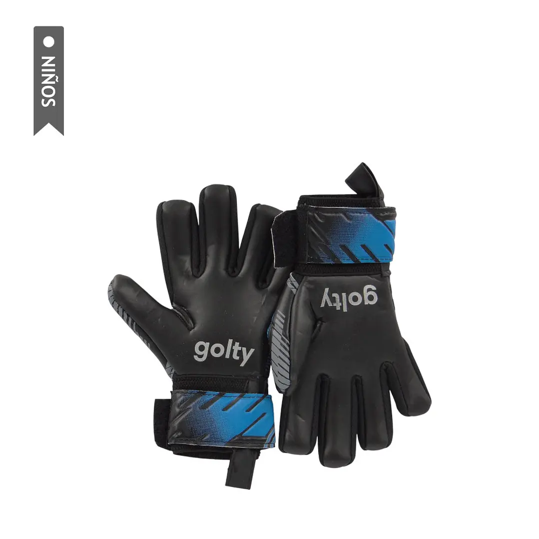 Guante Competencia Golty Pro Fingers Niño-Negro/Azul 3