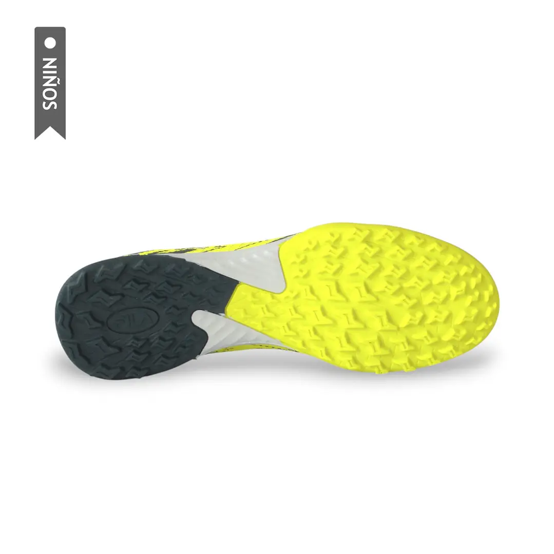Zapatillas Fila Hyperflex Turf Niño-Verde Neon 6