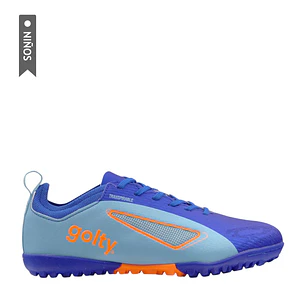Zapatilla Golty Turf Velozion Formacion Niño-Azul/Azul