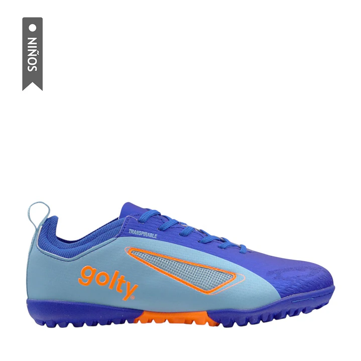 Zapatilla Golty Turf Velozion Formacion Niño-Azul/Azul 1