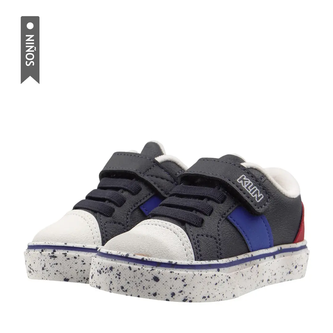 Tenis Klin Candy Pipoca Para Niños-Azul/Blanco 4