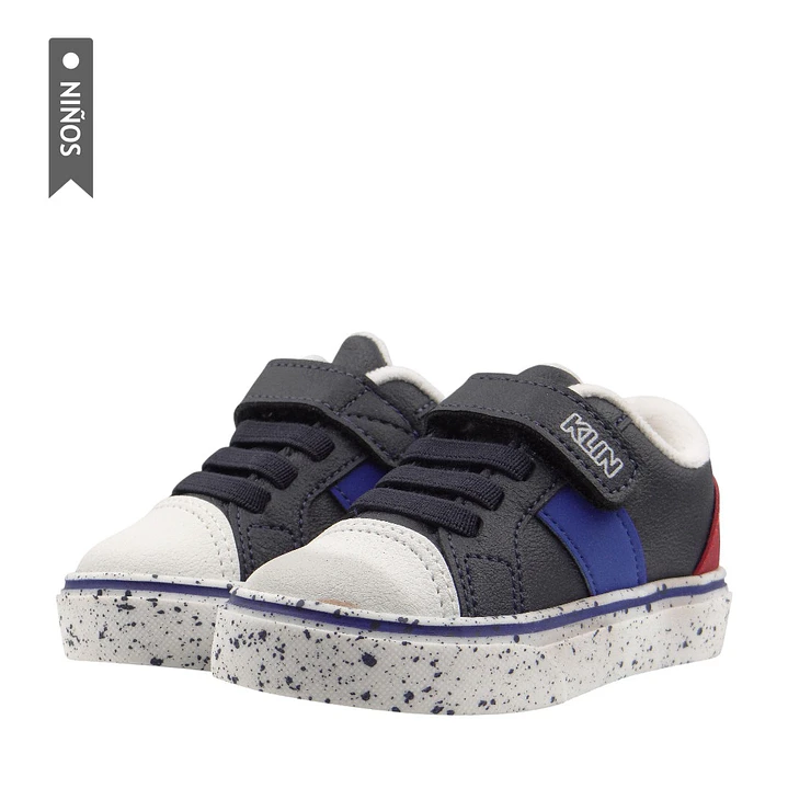 Tenis Klin Candy Pipoca Para Niños-Azul/Blanco 4