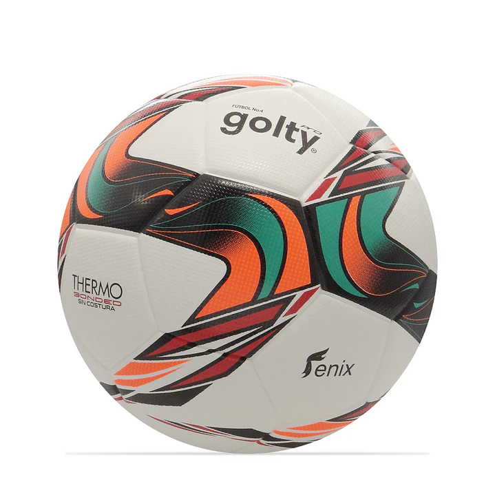 Balón Fútbol Golty Comp Fenix Thermobonded No.4-Blanco 3