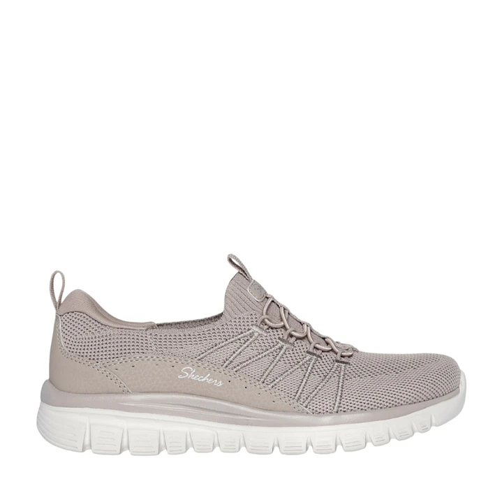 Tenis Skechers Graceful-Pictureperfect Mujer-Gris Pardo 1