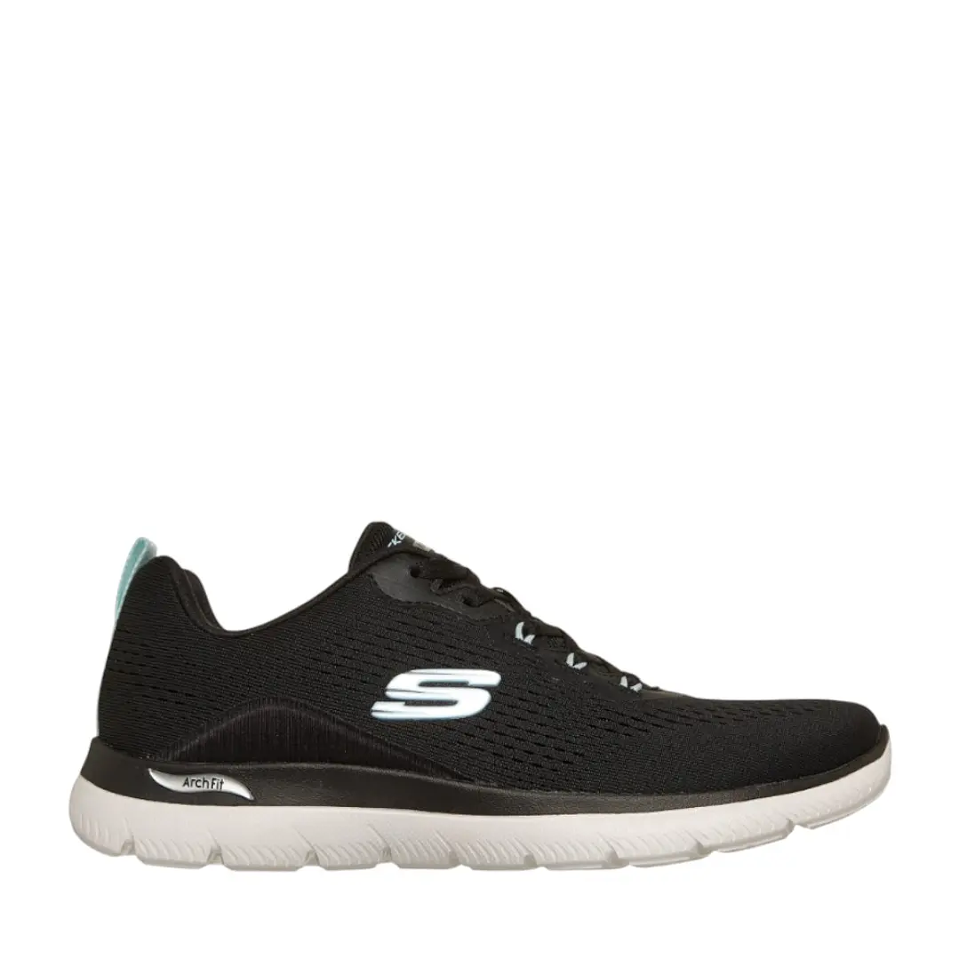 Tenis Skechers Archfitsummits-Dailyflow Mujer-Negro/Azul 1