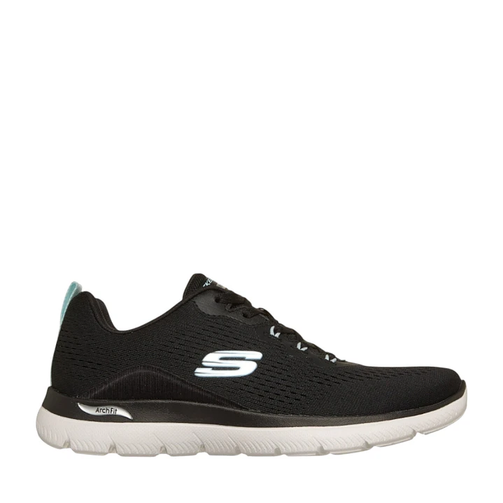 Tenis Skechers Archfitsummits-Dailyflow Mujer-Negro/Azul 1