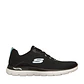Tenis Skechers Archfitsummits-Dailyflow Mujer-Negro/Azul - Miniatura 1