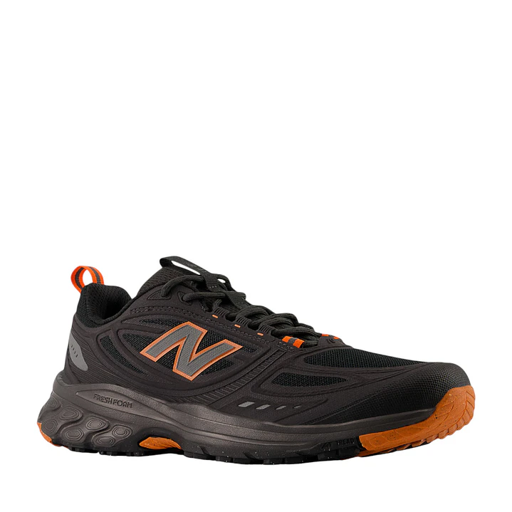 Tenis New Balance 410 Hombre-Negro/Naranja 4