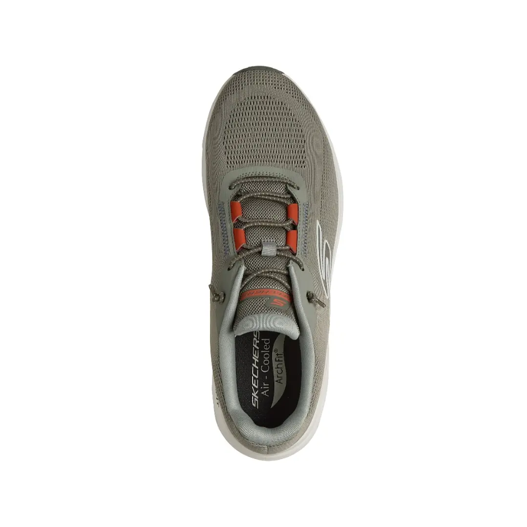 Tenis Skechers Gorunglide-Steparchfit Hombre-Verde Oliva 5