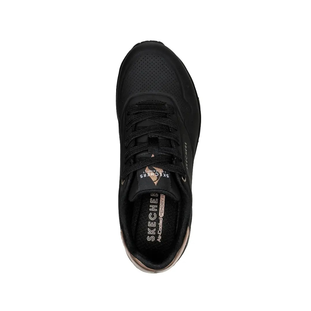 Tenis Skechers Uno - Golden Air Mujer-Negro 5