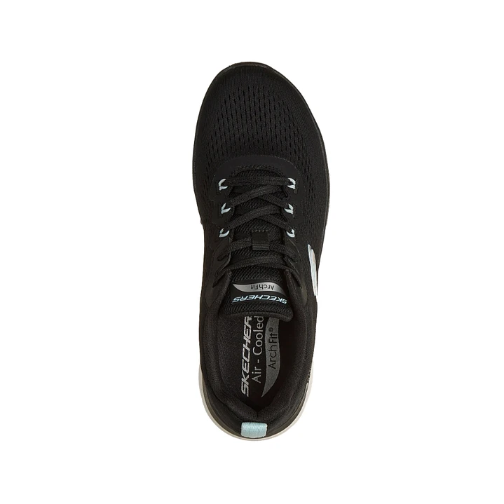 Tenis Skechers Archfitsummits-Dailyflow Mujer-Negro/Azul 5