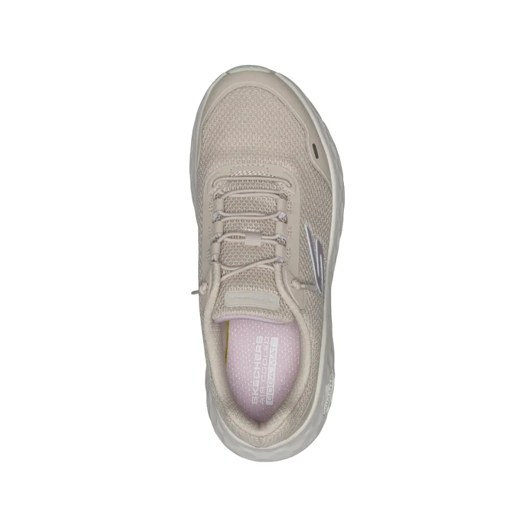 Tenis Skechers Gowalkmaxcushioningflex Mujer-Beige 5